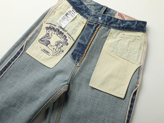 16oz Monroe II Wide-Leg jeans-Blue Cast