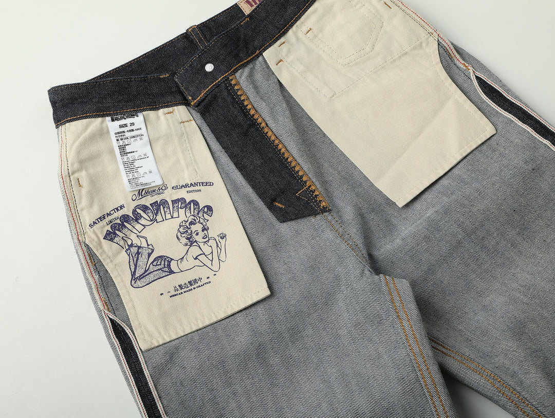 13oz Monroe II Wide-Leg jeans-Indigo