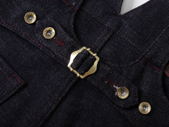 Xizang Collection Red Prayer Flag Core Wide-Leg Selvedge Denim jeans