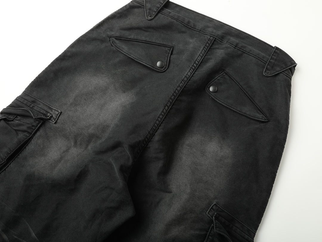 Moleskin Cargo Wide-Leg pants