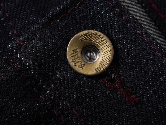 Xizang Collection Red Prayer Flag Core Straight-Fit Selvedge Denim jeans