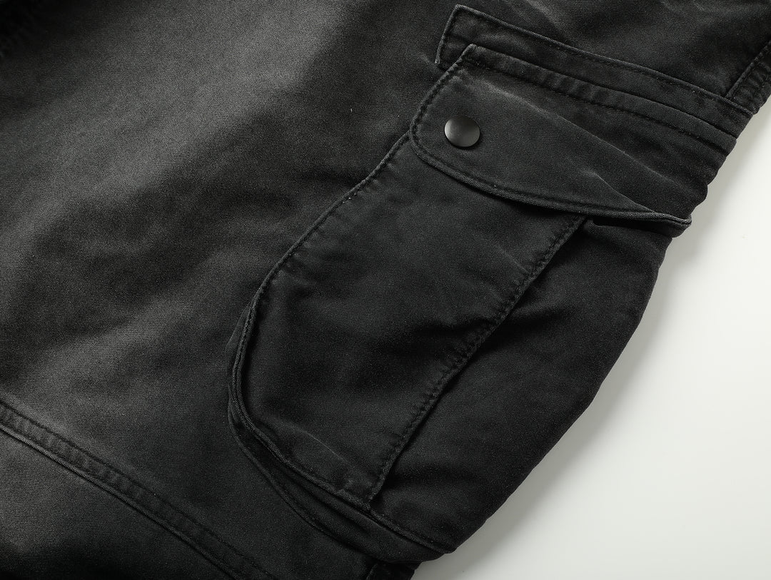 Moleskin Cargo Wide-Leg pants