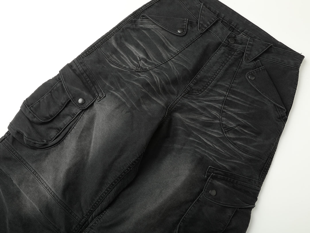 Moleskin Cargo Wide-Leg pants