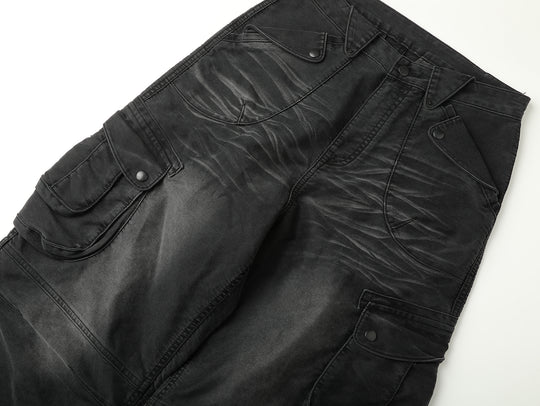 Moleskin Cargo Wide-Leg pants