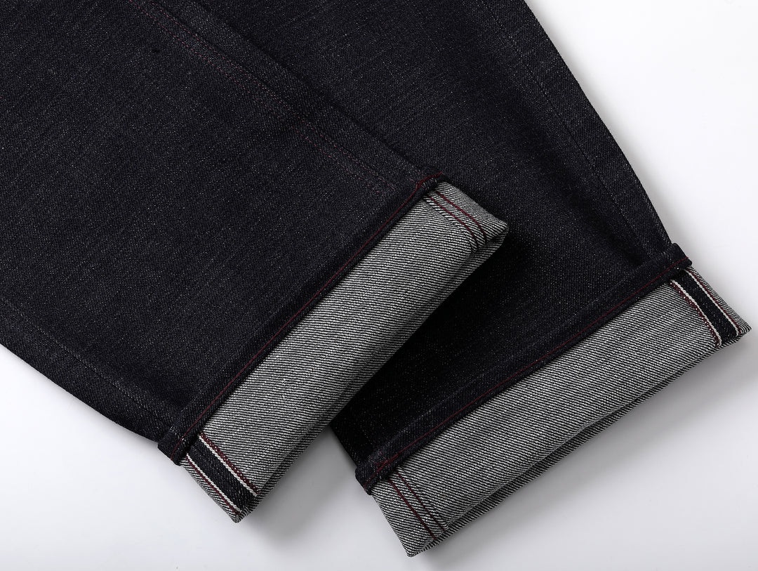 Xizang Collection Red Prayer Flag Core Straight-Fit Selvedge Denim jeans