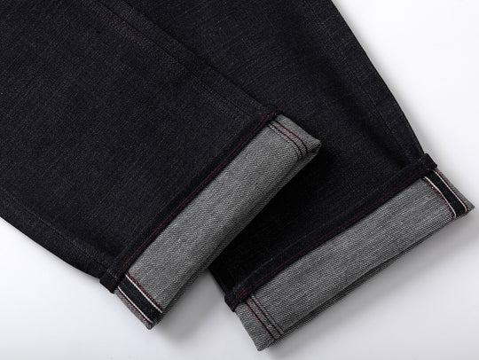 Xizang Collection Red Prayer Flag Core Straight-Fit Selvedge Denim jeans