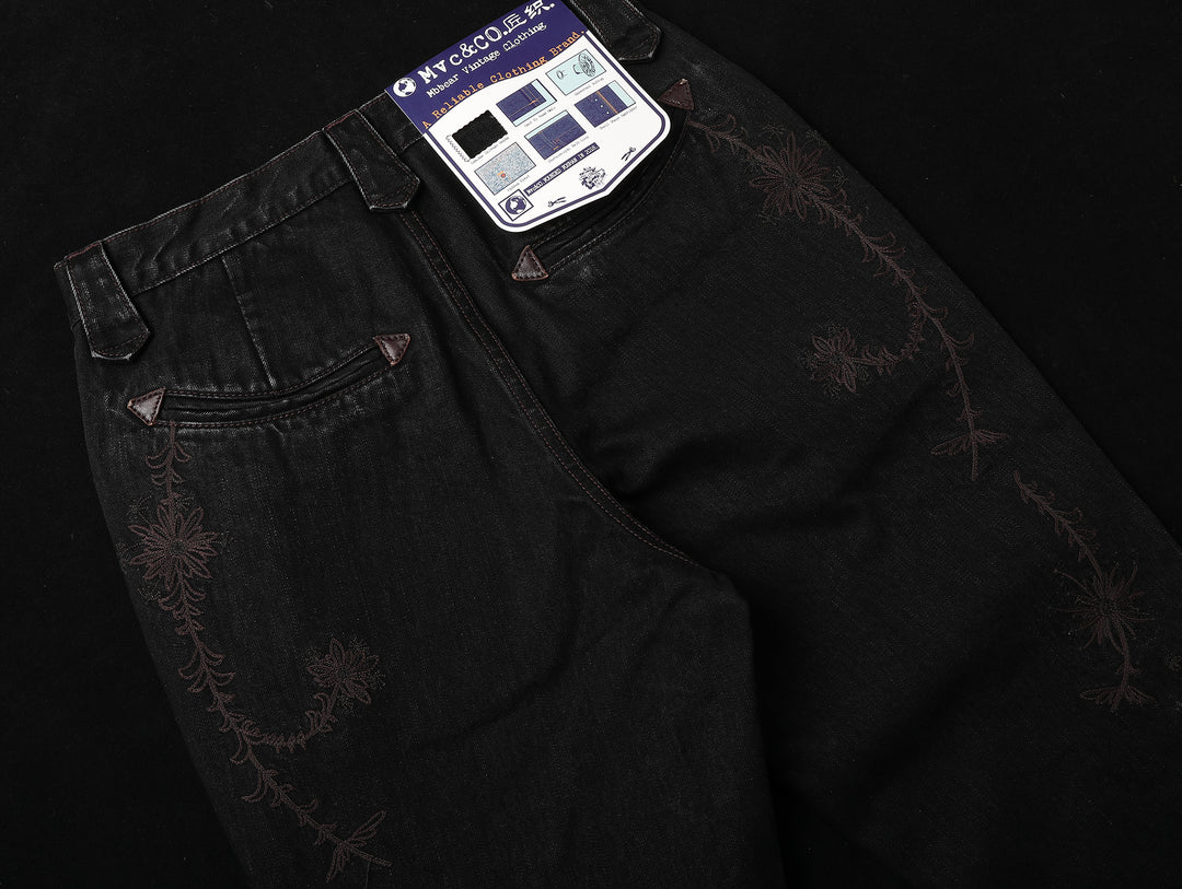Mvc&Co. 722# Western Embroidered Flare jeans