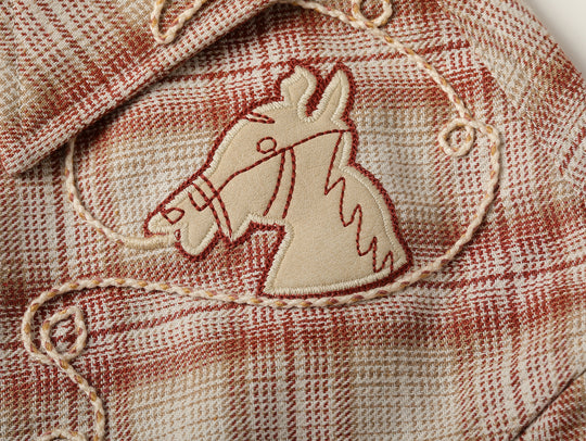 Western Series Couching Embroidery Shirt