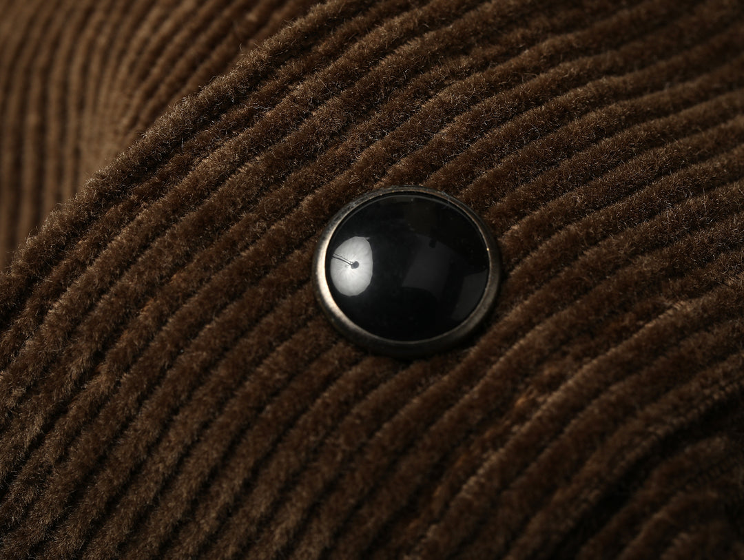 Western Series Basic Corduroy Shirt-Brown