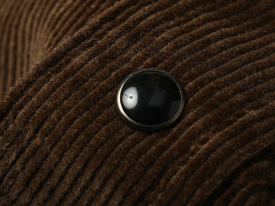 Western Series Basic Corduroy Shirt-Brown