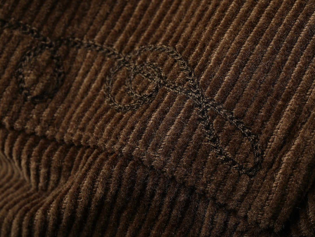 Western Series Basic Corduroy Shirt-Brown