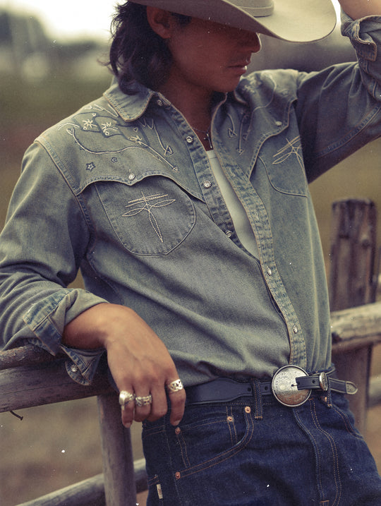 Western-style Alloy Buckle Belt