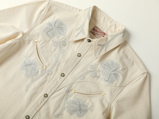 Western Series Desert Lily White Denim Shirt