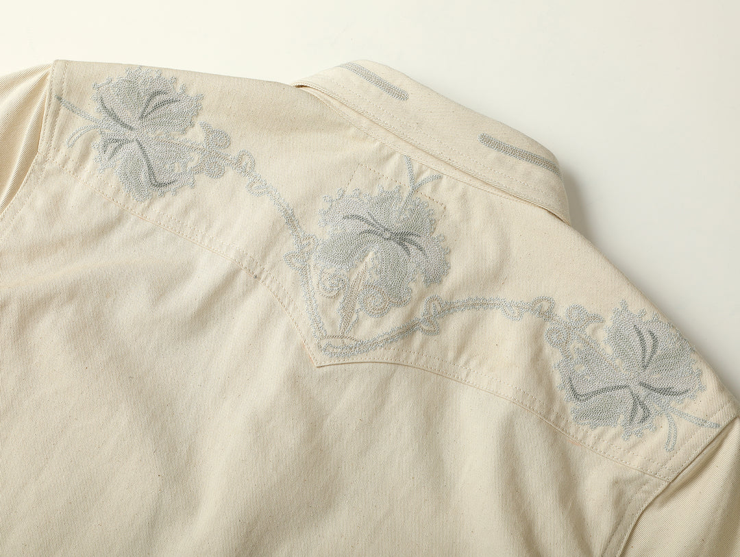 Western Series Desert Lily White Denim Shirt