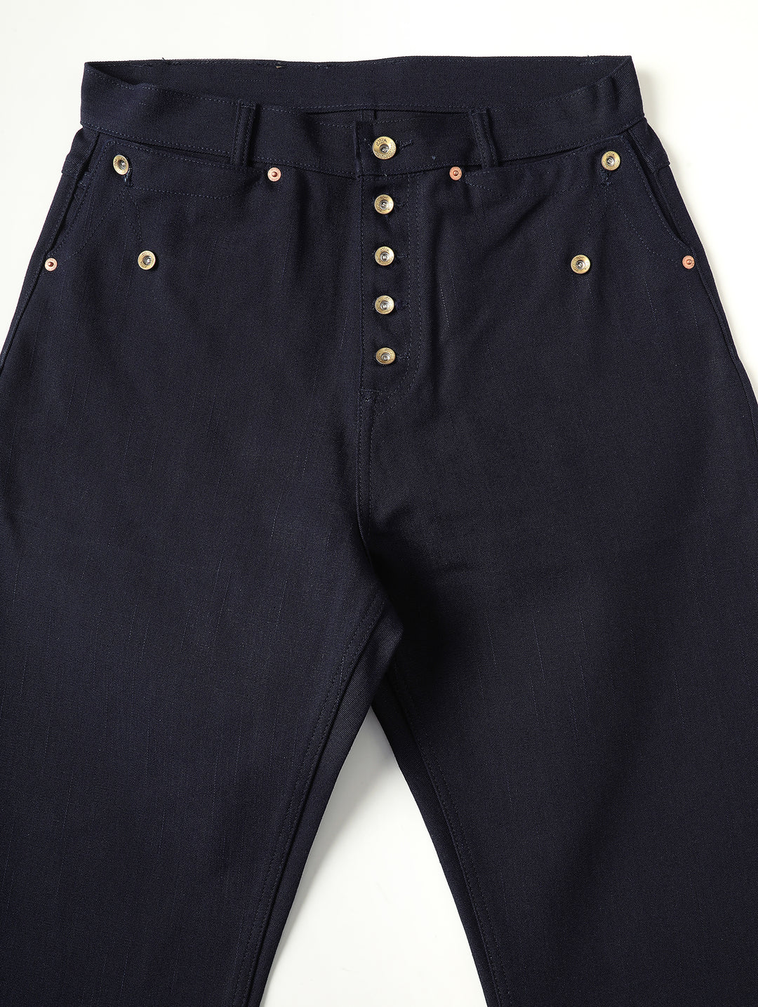 Bamboo Kasuri Series 15OZ Selvedge Canvas Wide-Leg jeans
