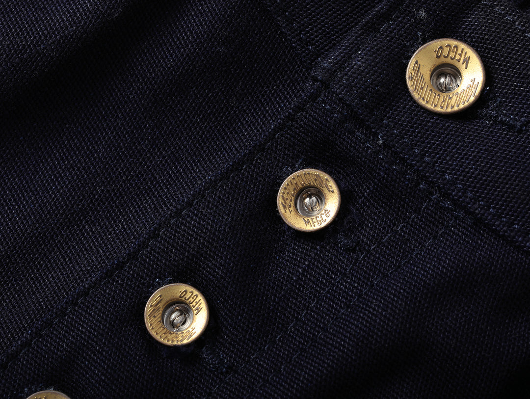Bamboo Kasuri Series 15OZ Selvedge Canvas Wide-Leg jeans