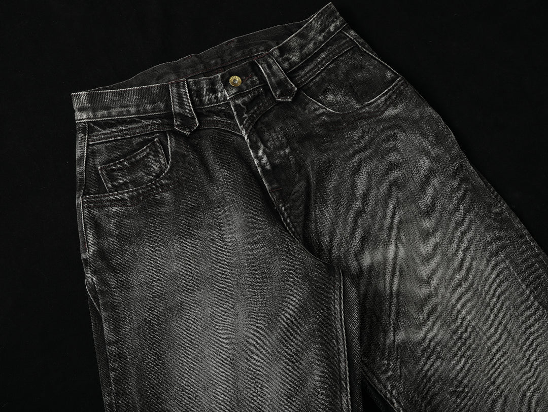 Nevada Wash Selvedge Denim Western Wide-Leg jeans