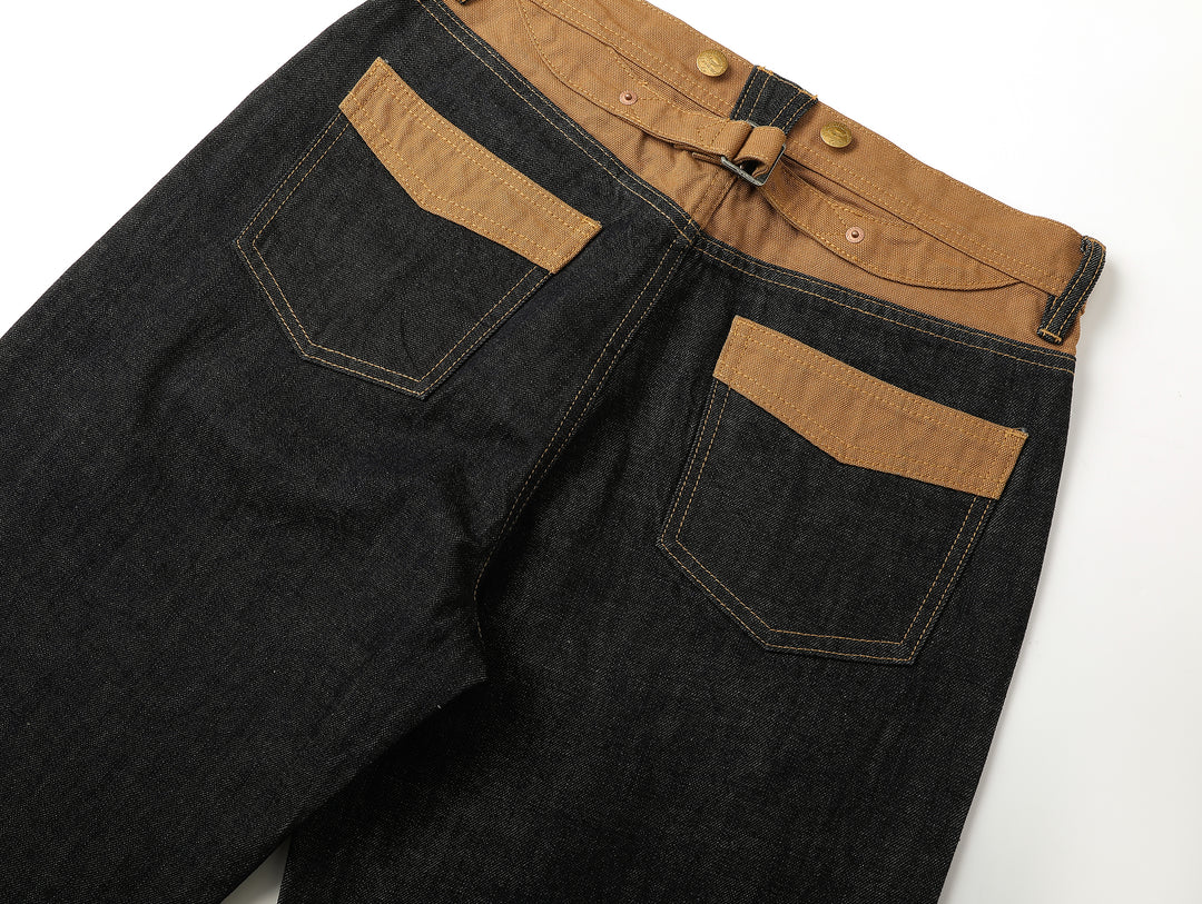 Canvas-panel Store Brand Selvedge Denim jeans