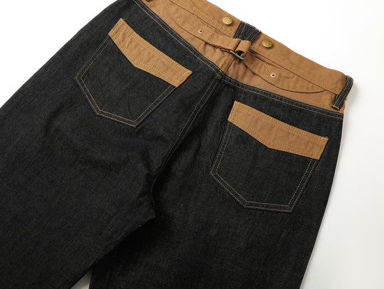 Canvas-panel Store Brand Selvedge Denim jeans