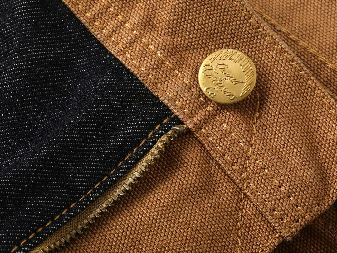 Canvas-panel Store Brand Selvedge Denim jeans