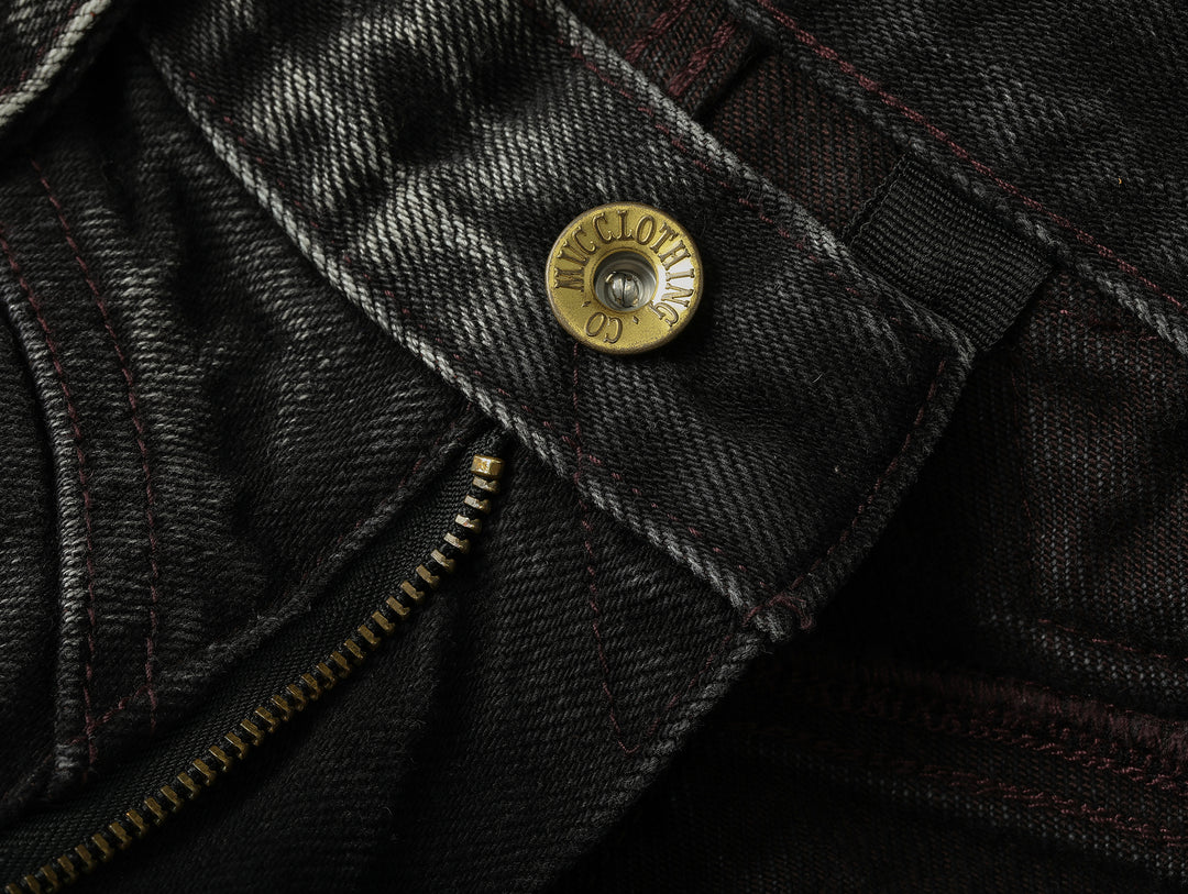 Nevada Wash Selvedge Denim Western Wide-Leg jeans