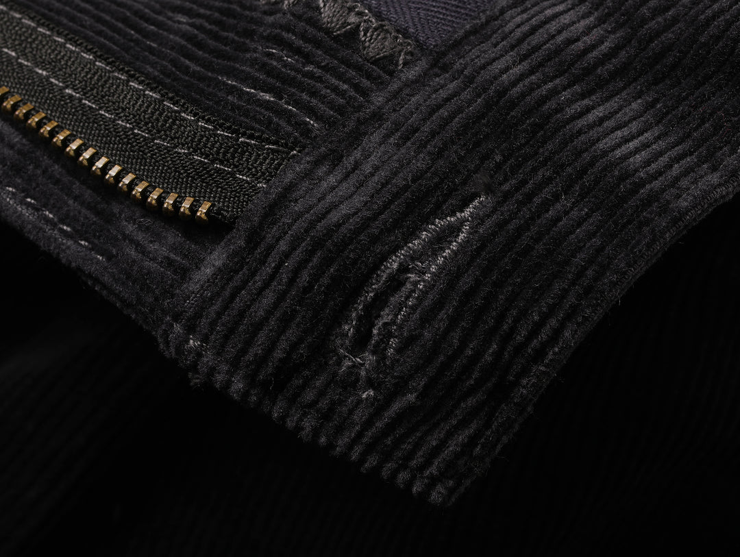 Corduroy Chino pants-Charcoal Blue