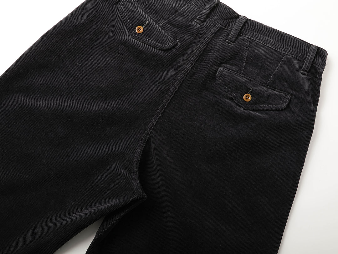 Corduroy Chino pants-Charcoal Blue