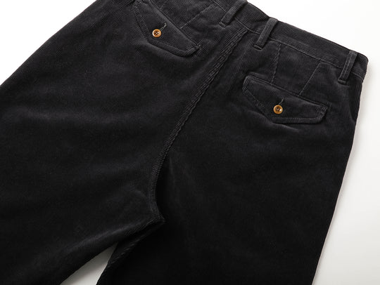 Corduroy Chino pants-Charcoal Blue
