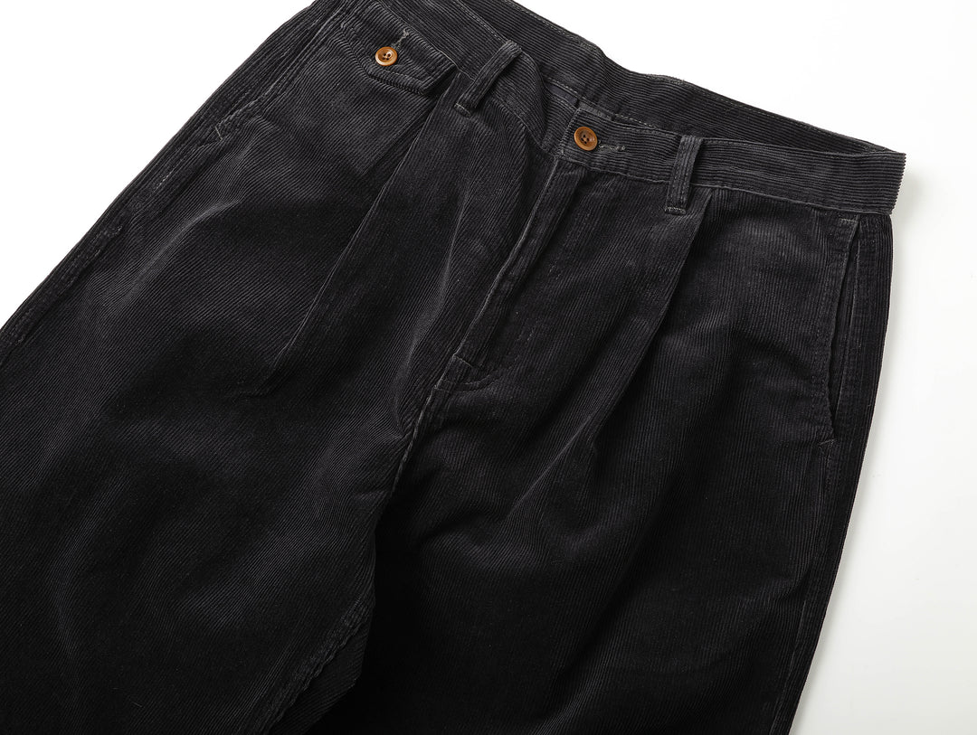 Corduroy Chino pants-Charcoal Blue