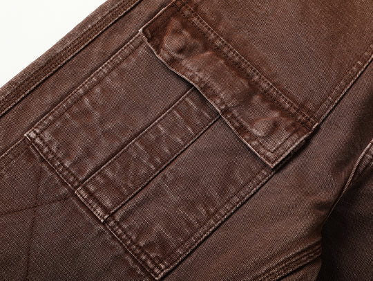 16OZ Red Mud Dyeing Selvedge Denim Wide-Leg jeans