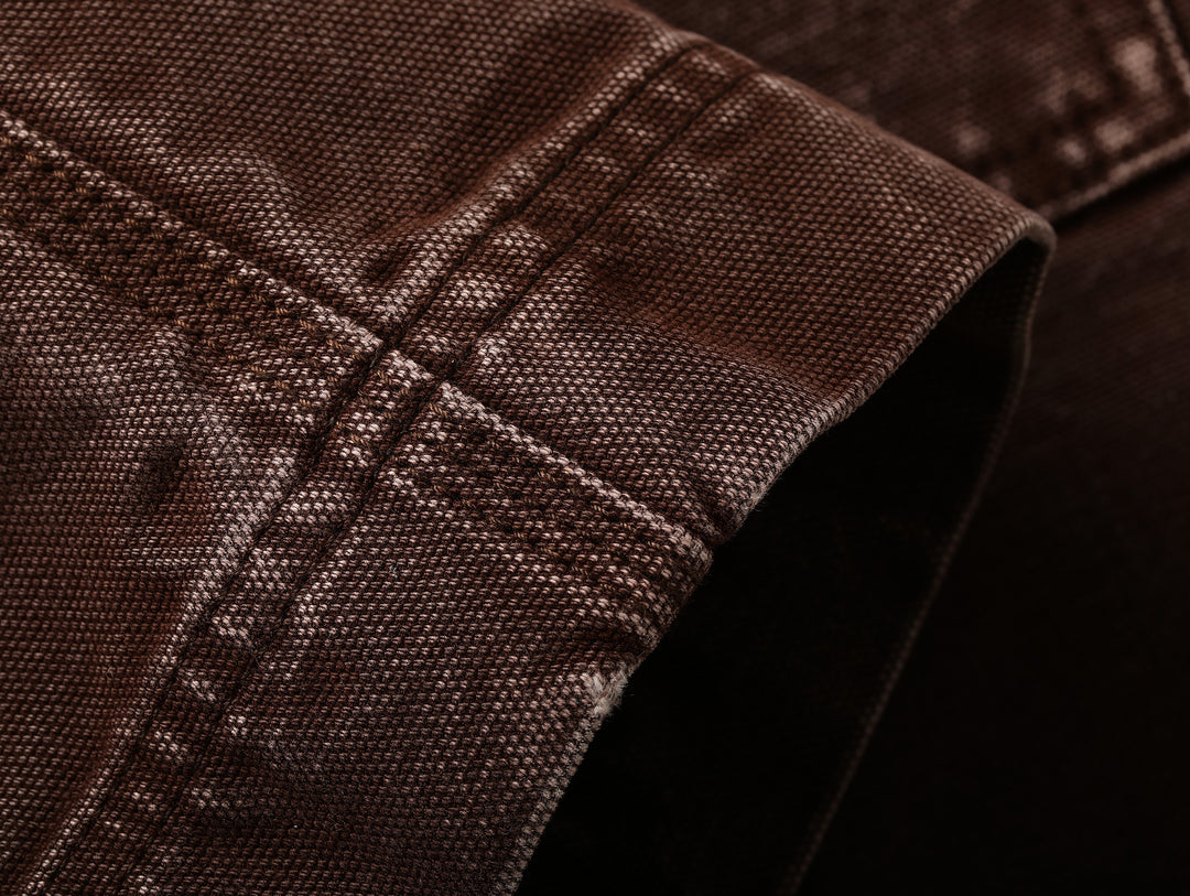 16OZ Red Mud Dyeing Selvedge Denim Wide-Leg jeans