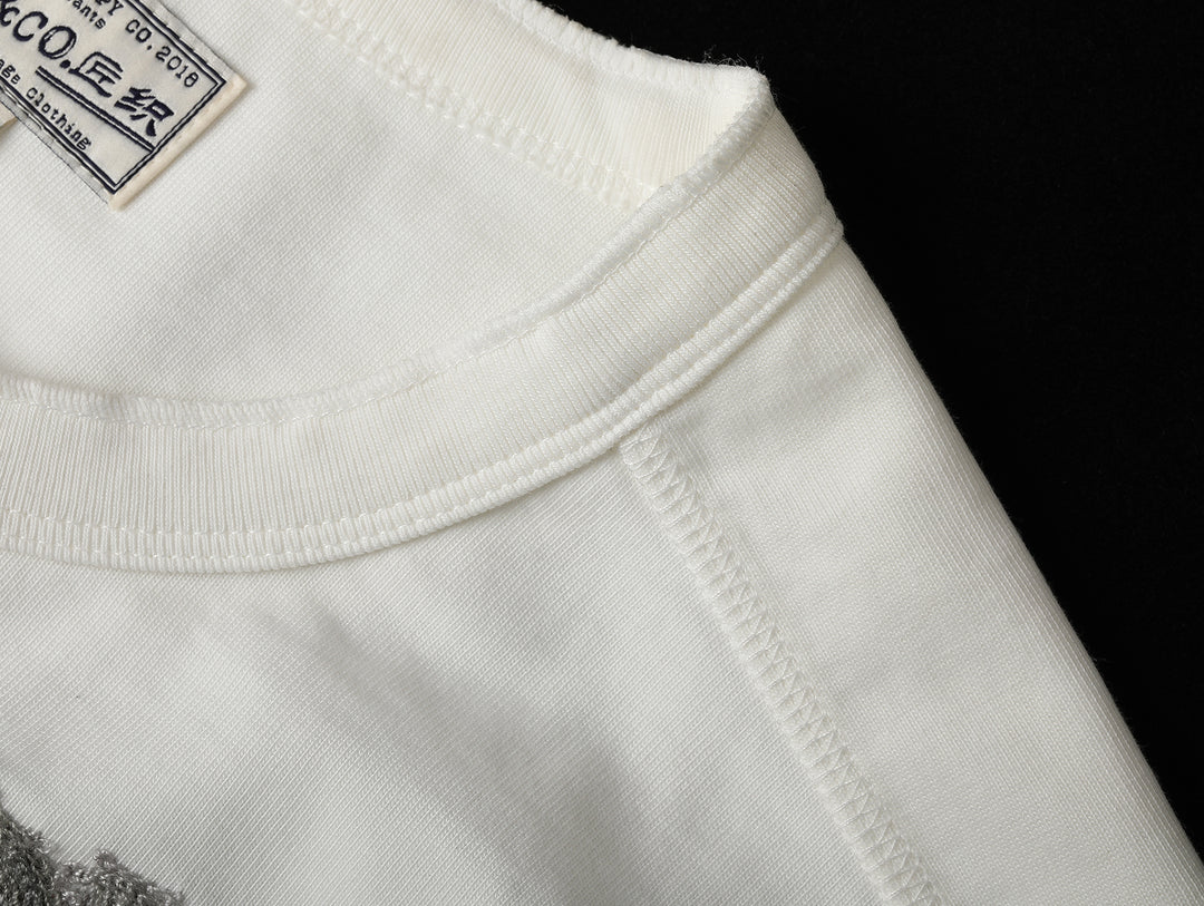 Mvc&Co. Desert Lily Embroidered Henley shirt