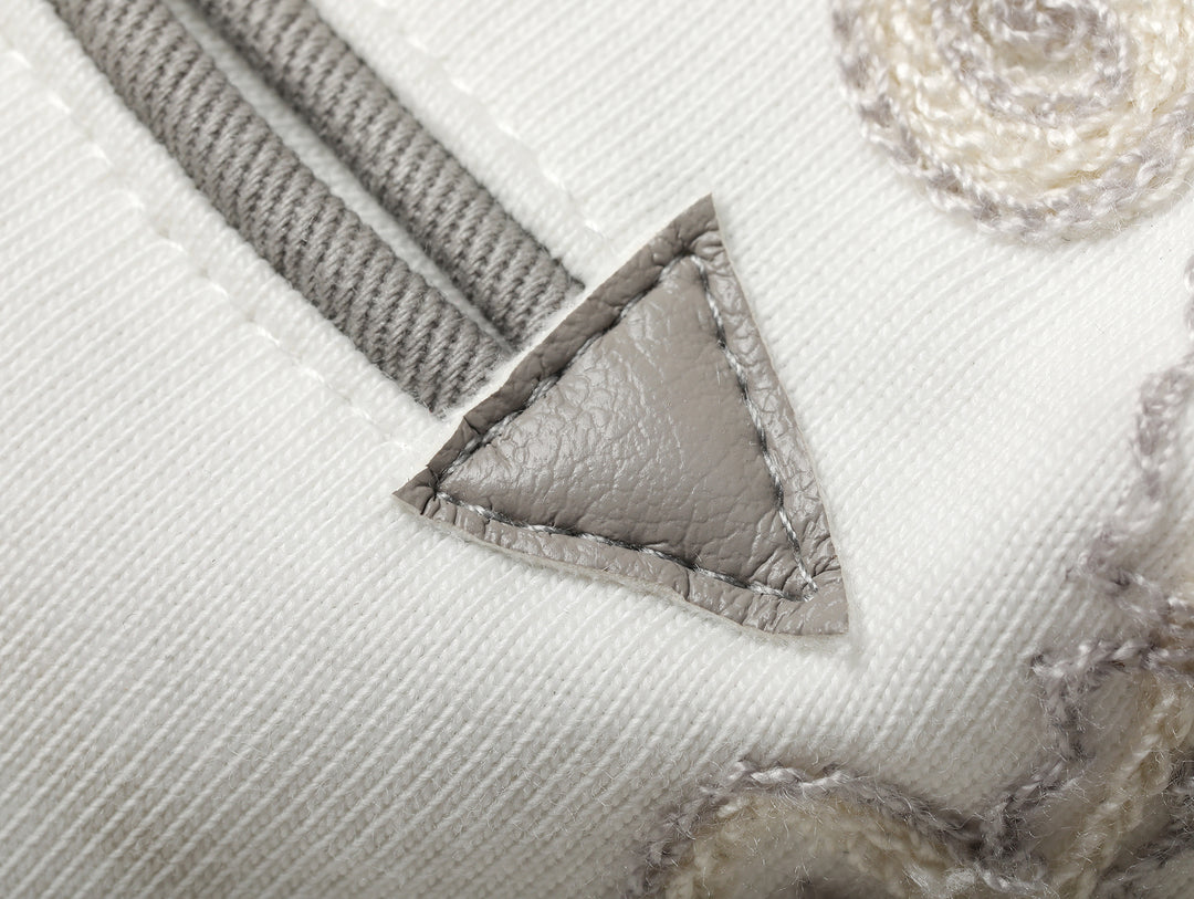 Mvc&Co. Desert Lily Embroidered Henley shirt