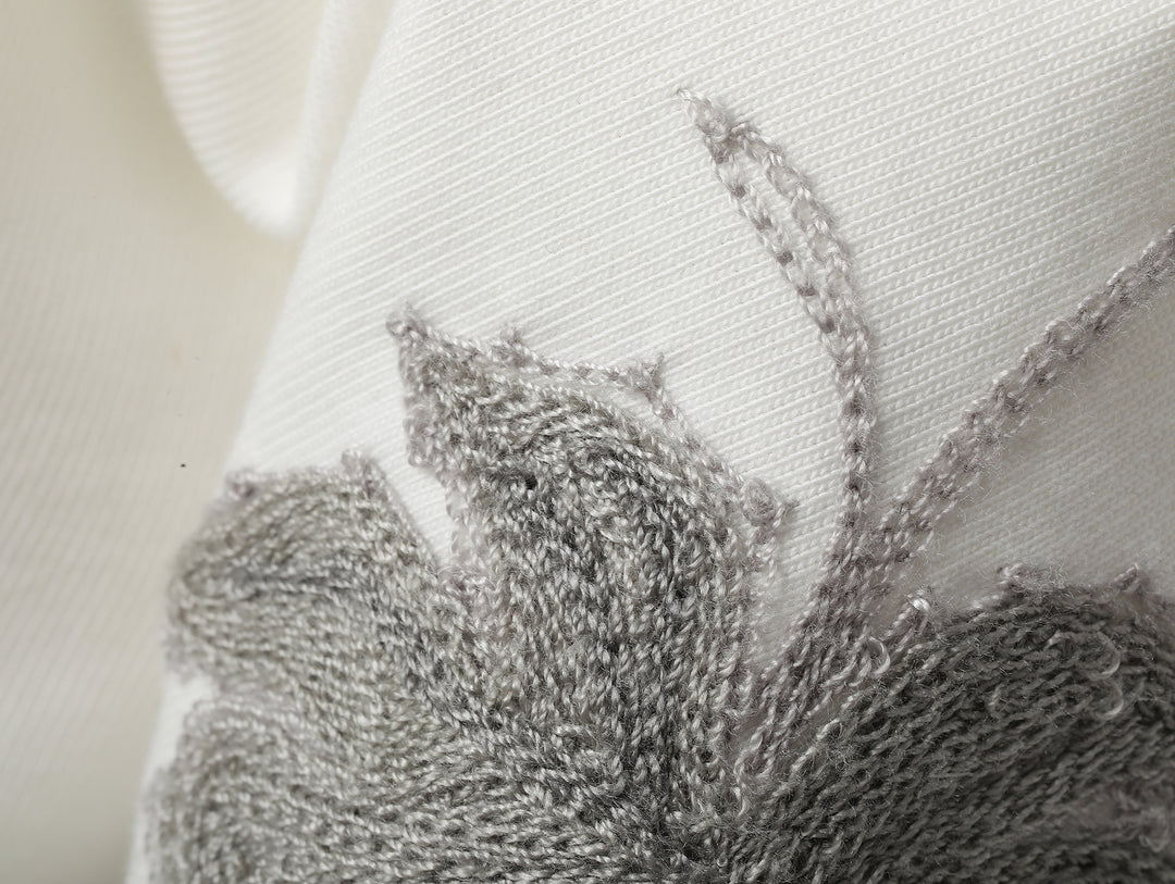 Mvc&Co. Desert Lily Embroidered Henley shirt