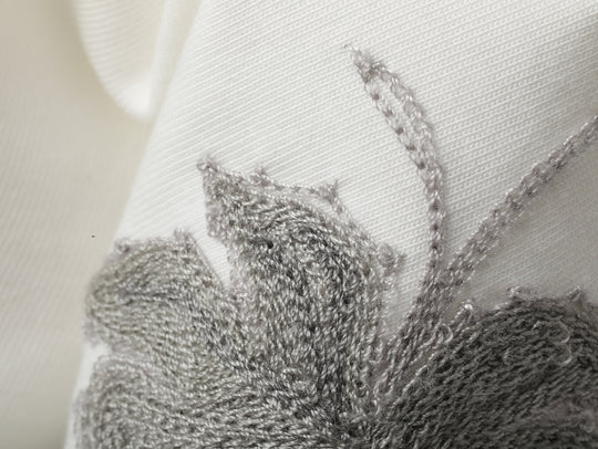 Mvc&Co. Desert Lily Embroidered Henley shirt