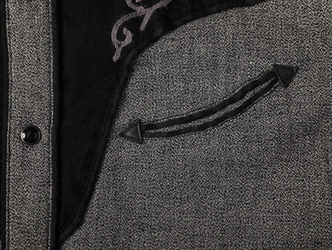 Mvc&Co. Gambler Card Pattern Embroidered Shirt