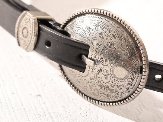 Western-style Alloy Buckle Belt