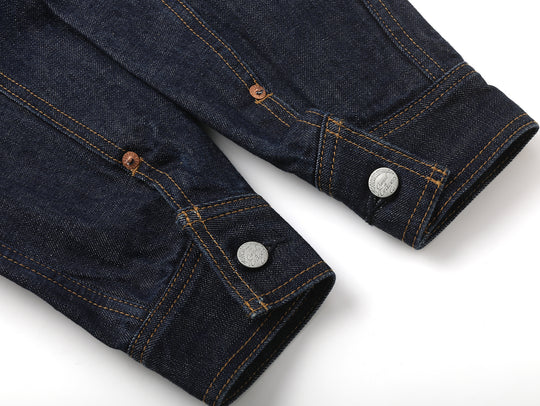 Western Series 14.9oz Houndstooth-Lined Miner Selvedge Denim Jacket
