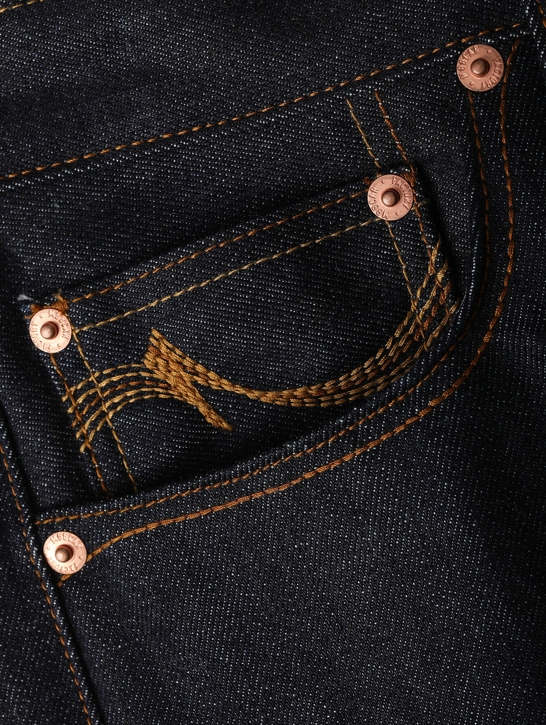 "The Last Yard" 14OZ 701 Straight-fit jeans