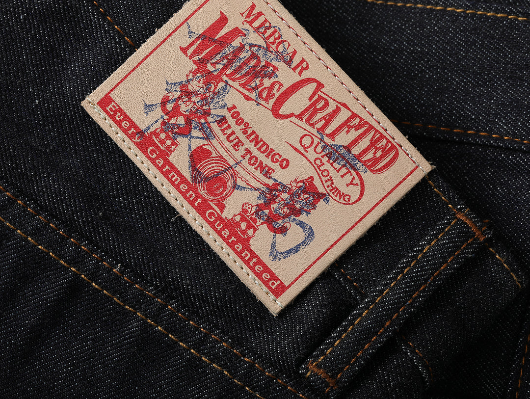 "The Last Yard" 14OZ 701 Straight-fit jeans