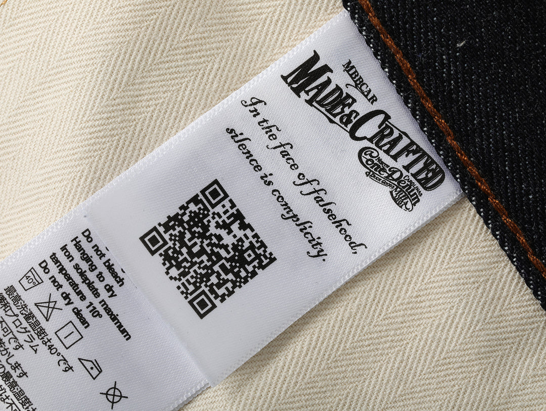 "The Last Yard" 14OZ 701 Straight-fit jeans