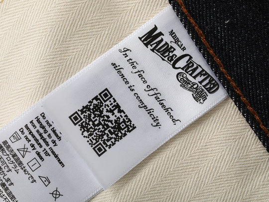 "The Last Yard" 14OZ 701 Straight-fit jeans
