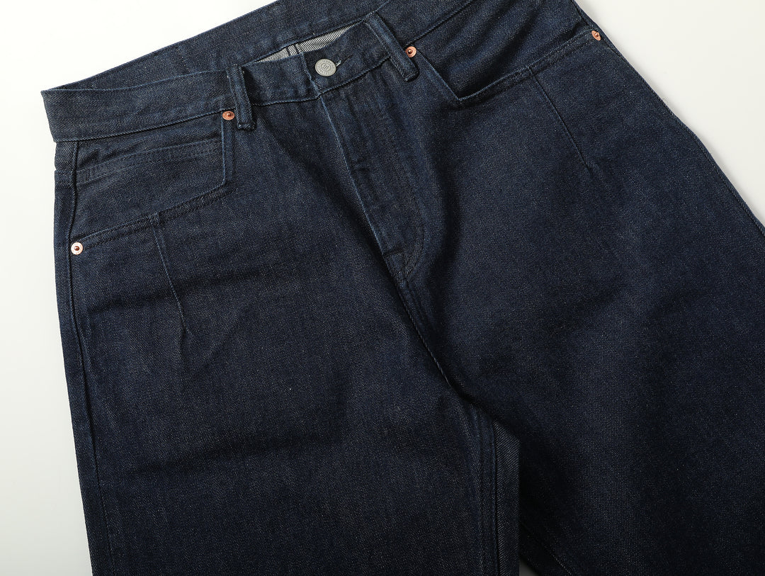 RAN Wide-Leg jeans-Plant Dyeing Indigo
