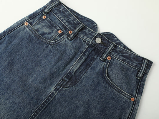 Western Series Denim A-line skirt
