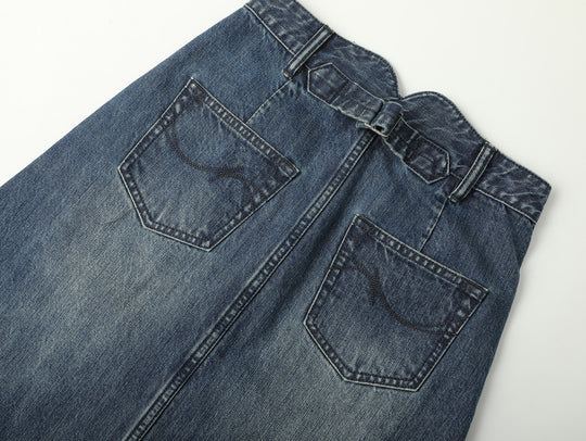 Western Series Denim A-line skirt