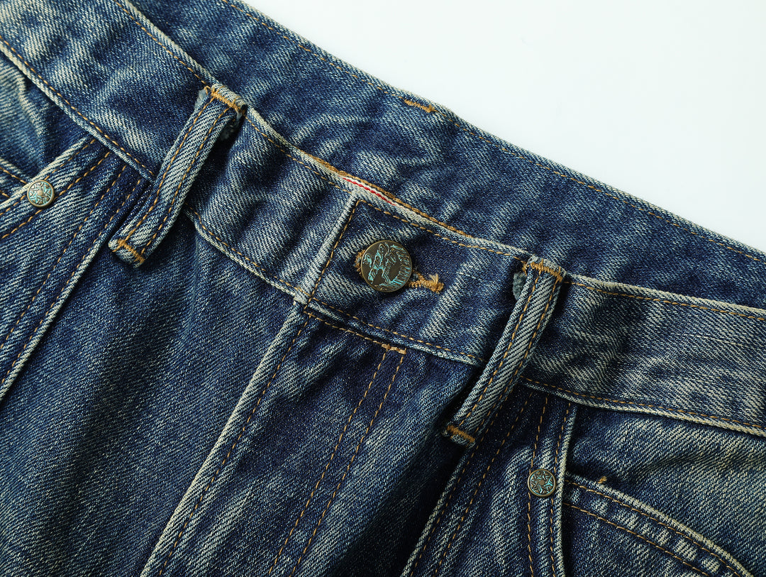Western Series 16.4OZ Logger Flared jeans-Dirtying Process Wash