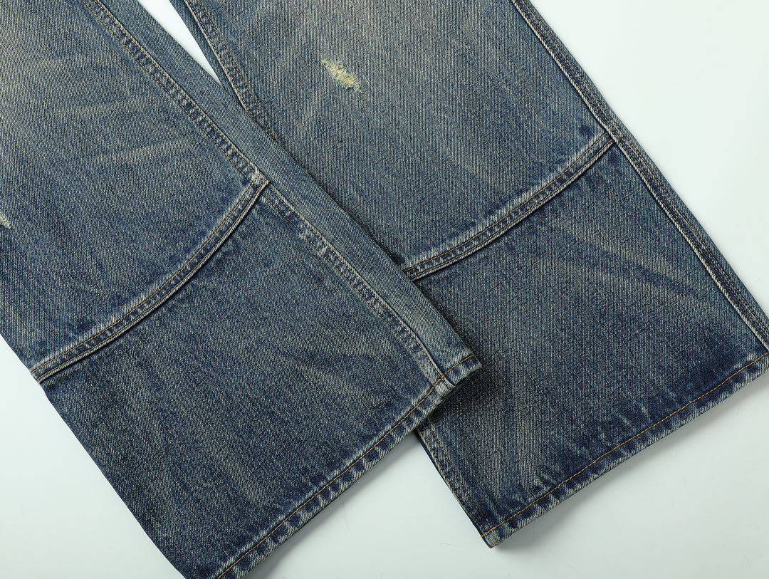 Western Series 16.4OZ Logger Flared jeans-Dirtying Process Wash