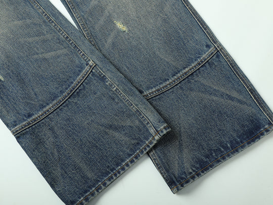 Western Series 16.4OZ Logger Flared jeans-Dirtying Process Wash