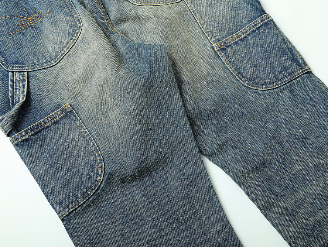 Western Series 16.4OZ Logger Flared jeans-Dirtying Process Wash