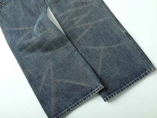 Western Series 16.4OZ Logger Flared jeans-Dirtying Process Wash